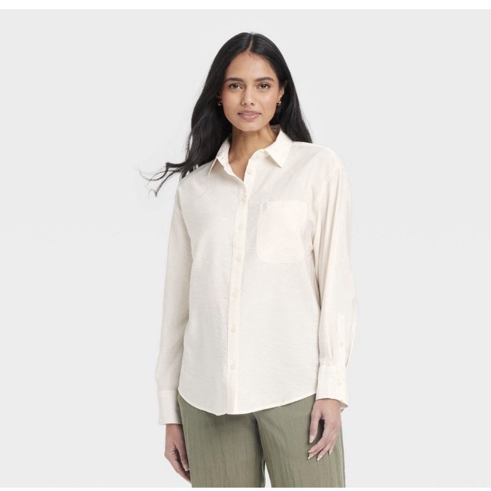 NWT*  A‎ New Day Corduroy Oversized Cream  Shacket/Shirt - Women's Size  XS $28